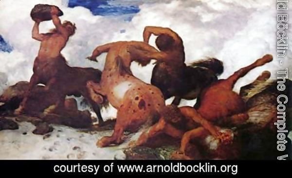 Arnold Böcklin - Battle of the Centaurs, 1873