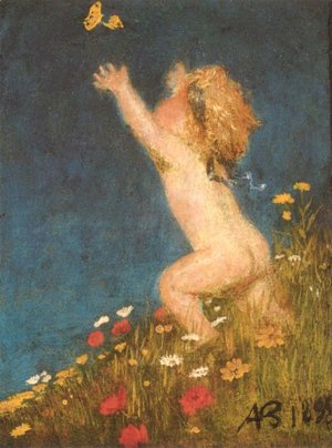 Putto and Butterfly  1895
