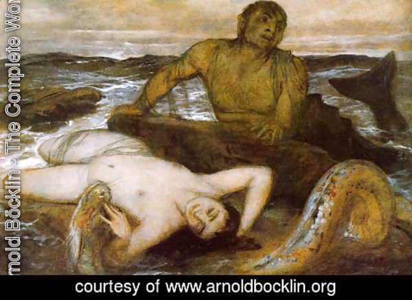 Arnold Böcklin - Triton and Nereid, 1877,