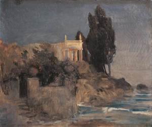 Arnold Böcklin - Villa by the Sea, c.1864