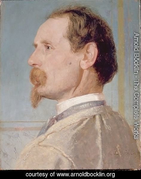 Arnold Böcklin - Portrait of the sculptor Josef von head