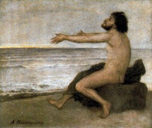Arnold Böcklin - Ulysses by the sea
