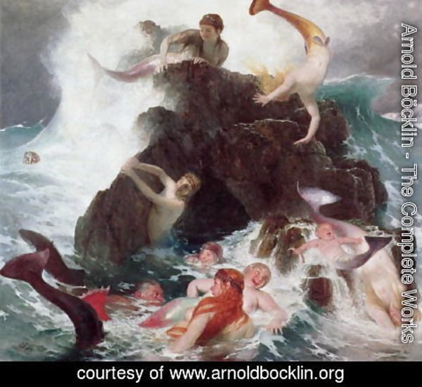 Arnold Böcklin - Mermaids at Play 1886
