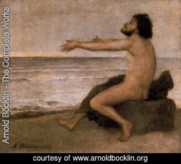 Arnold Böcklin - Odysseus by the sea
