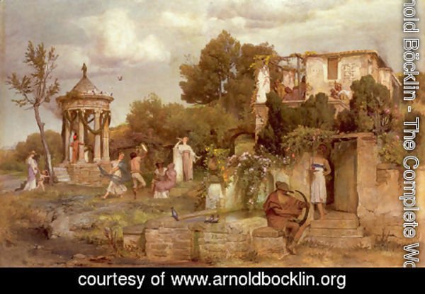 Arnold Böcklin - A Tavern in Ancient Rome 1867-68