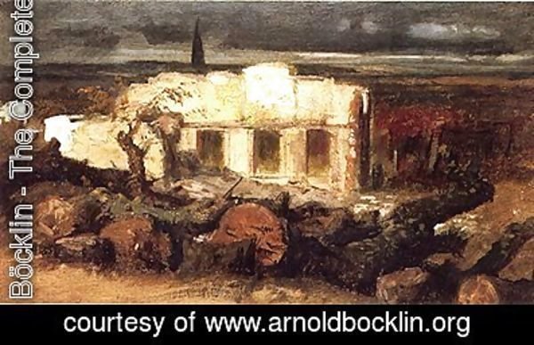 Arnold Böcklin - Bomb House Near Kehl, 1870