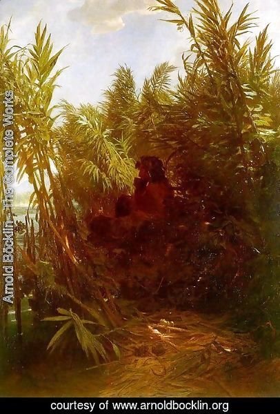 Arnold Böcklin - Pan Amongst the Reeds, 1856-57 (2)