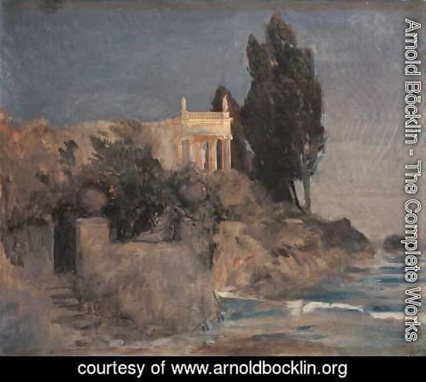 Arnold Böcklin - Villa by the Sea, c.1864