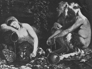 Fauns and Sleeping Nymph