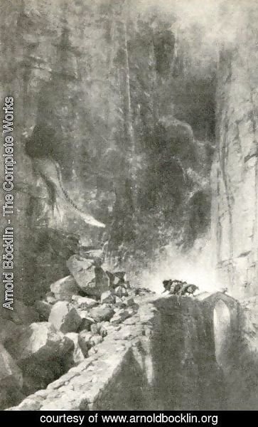 Arnold Böcklin - Rocky Gorge