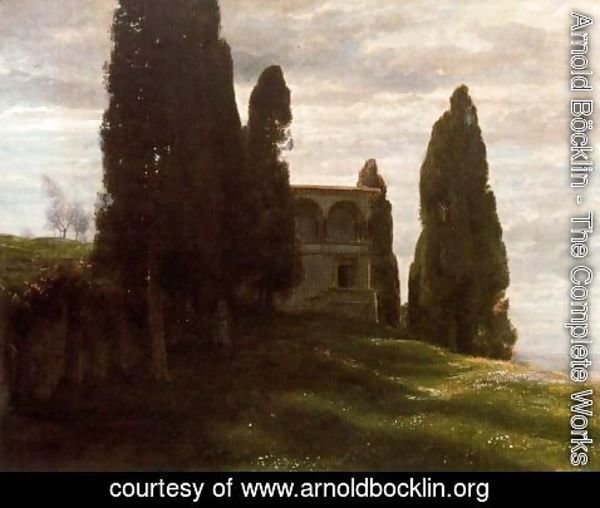 Arnold Böcklin - Italian Villa in spring
