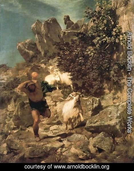 Arnold Böcklin - Pan frightening a shepherd 2