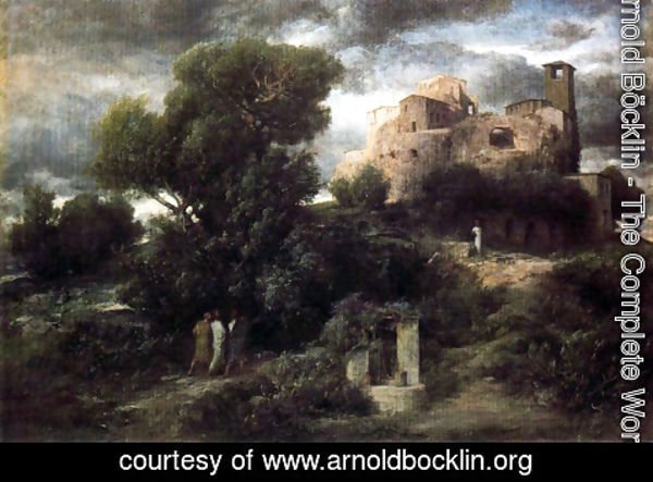 Arnold Böcklin - The Pilgrims of Emmaus
