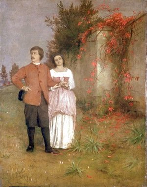 Arnold Böcklin - The artist and his wife